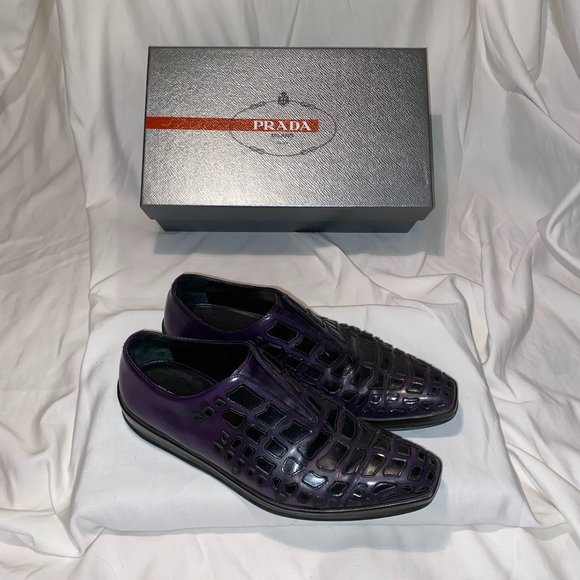 Prada Square Toe Slip-Ons/Loafers Mens 7 - Picture 1 of 7